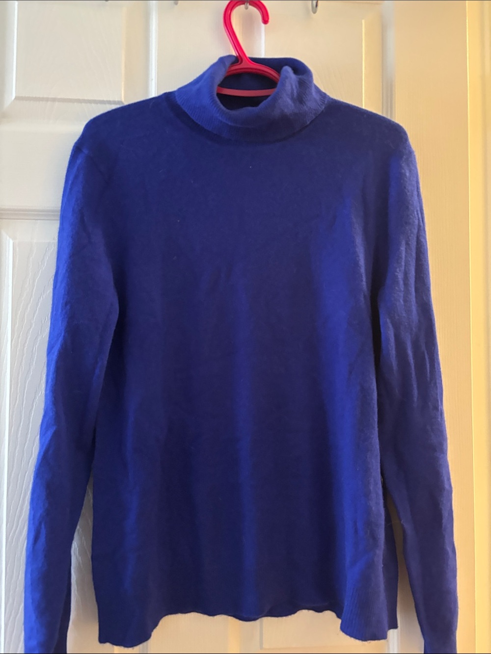 Lord & Taylor Women's Cowl Neck Sweater in Royal Blue